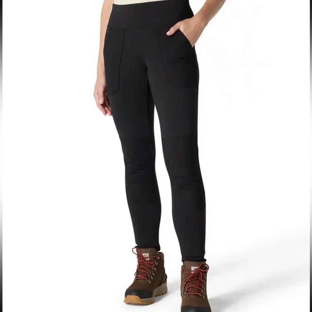 Carhartt Women’s Force Fitted Utility Leggings XS Tall Black Stretch NWOT